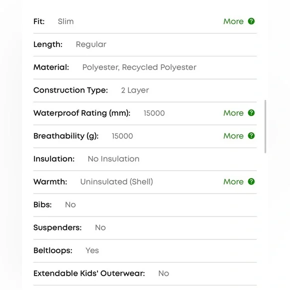 Roxy Rising High Ski Pant - White - Sz Large - Picture 8 of 9